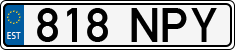 License plate of Estonia, Regular car plates