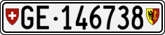 License plate of Switzerland, Cars