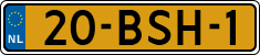 License plate of the Netherlands, Heavy Commercial Vehicles (1994 system)