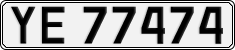 License plate of Norway, Cars