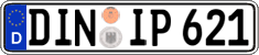 German license plate, Regular plates