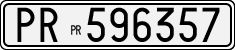 License plate of Italy, Cars (1927 year series)