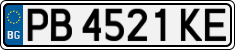 License plate of Bulgaria, Cars