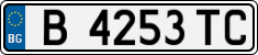 License plate of Bulgaria, Cars