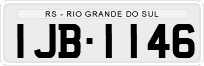 License plate of Brazil, Private owners (1990)