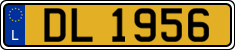 License plate of Luxembourg, 2003 year system