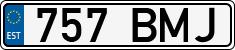 License plate of Estonia, Regular car plates