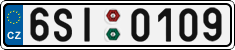 License plate of the Czech Republic, Cars (2001)