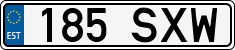 License plate of Estonia, Regular car plates