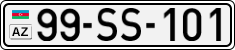 License plate of Azerbaijan, Cars