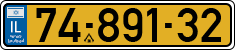 License plate of Israel, Regular plates