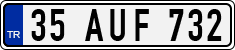 License plate of Turkey, Regular plates