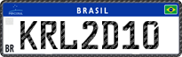 License plate of Brazil, Private owners (Mercosul)