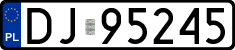 License plates of Poland, Regular car plates