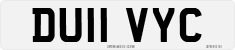 License plate of the United Kingdom, 2001 year system
