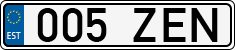 License plate of Estonia, Regular car plates