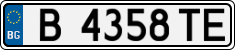 License plate of Bulgaria, Cars
