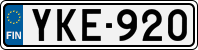 License plate of Finland, Cars