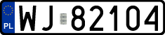 License plates of Poland, Regular car plates