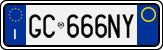 License plate of Italy, Cars (1994 year series)