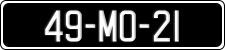 License plate of Ireland, Regular plates