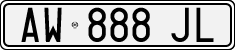 License plate of Italy, Cars (1994 year series)