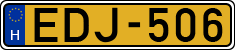license plates of Hungary, Commercial vehicles (1990)