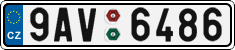 License plate of the Czech Republic, Cars (2001)