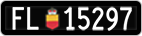 License plate of Liechtenstein, Cars