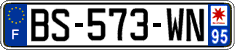 French license plate, SIV (ordinary)