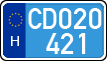 license plates of Hungary, Diplomatic