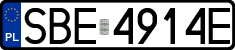 License plates of Poland, Regular car plates