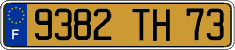 French license plate, FNI