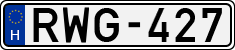 license plates of Hungary, Cars (1990)