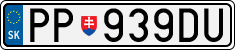 License plate of Slovakia, Cars