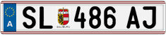 License plate of Austria, Regular plates