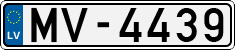 License plate of Latvia, Regular car plates