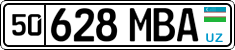 License plate of Uzbekistan, Organizations