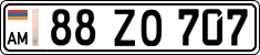 License plate of Armenia, Private owners