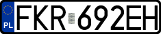 License plates of Poland, Regular car plates