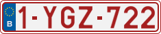 License plate of Belgium, Regular plates (2010)