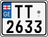 License plate of Georgia, Motorcycles (2014)