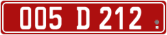 License plate of Georgia, Diplomatic