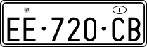 License plate of Italy, Temporary