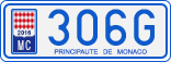 License plate of Monaco, Cars