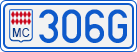 License plate of Monaco, Cars