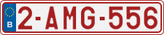 License plate of Belgium, Regular plates (2010)