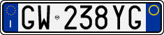 License plate of Italy, Cars (1994 year series)