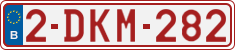 License plate of Belgium, Regular plates (2010)