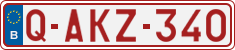 License plate of Belgium, Regular plates (2010)